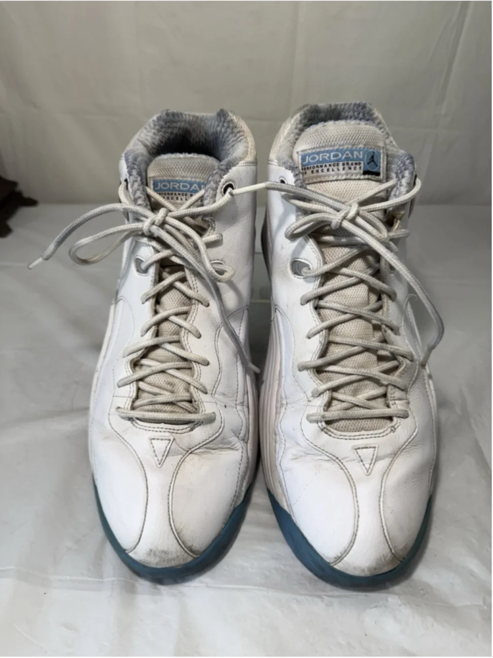 RARE Nike Air Jordan Jumpman Team 1 White University Blue UNC CV8926-107 Sz 11